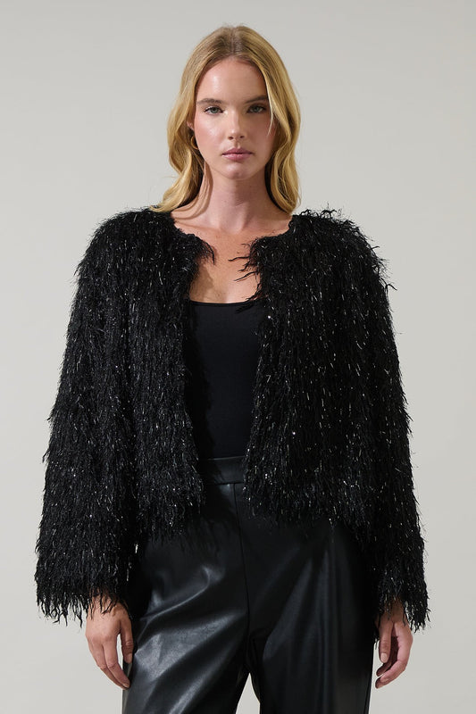 Himari Metallic Fringe Jacket
