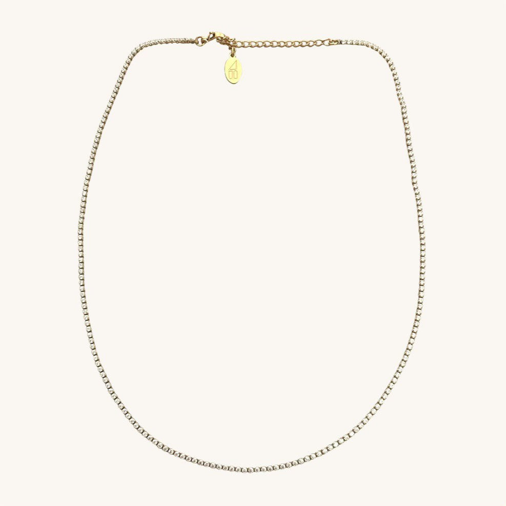 Nikki Smith Micro Tennis Necklace