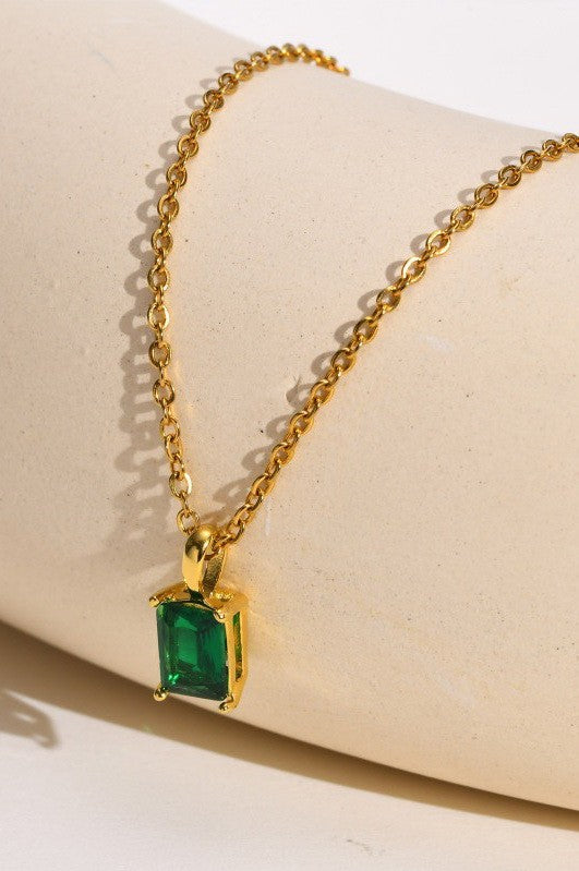 Emerald Stone Necklace