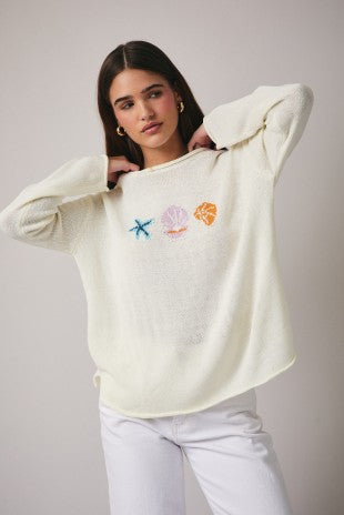 Sea Vibe Coastal Knit Sweater