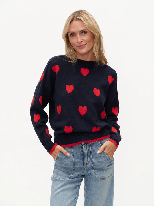 Valentina Graphic Heart Sweater