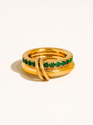 Justine Cz Double Hoop Ring