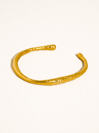Ruvic Textured Open Cuff Bracelet