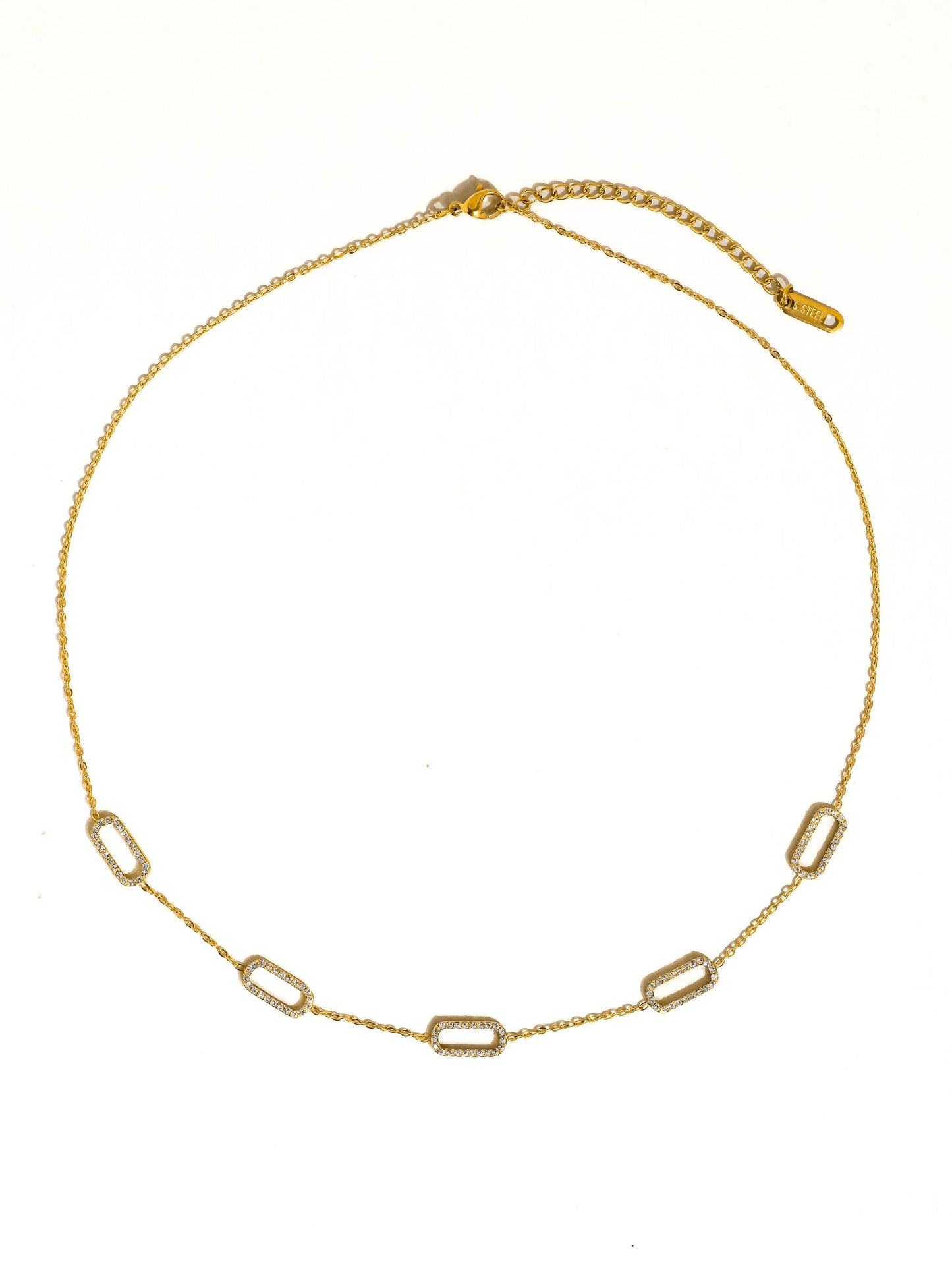 Burnisse Dainty Geometric Necklace