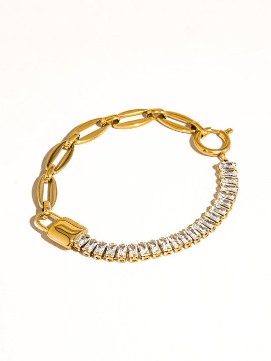 Benson Rhinestone Chain Bracelet
