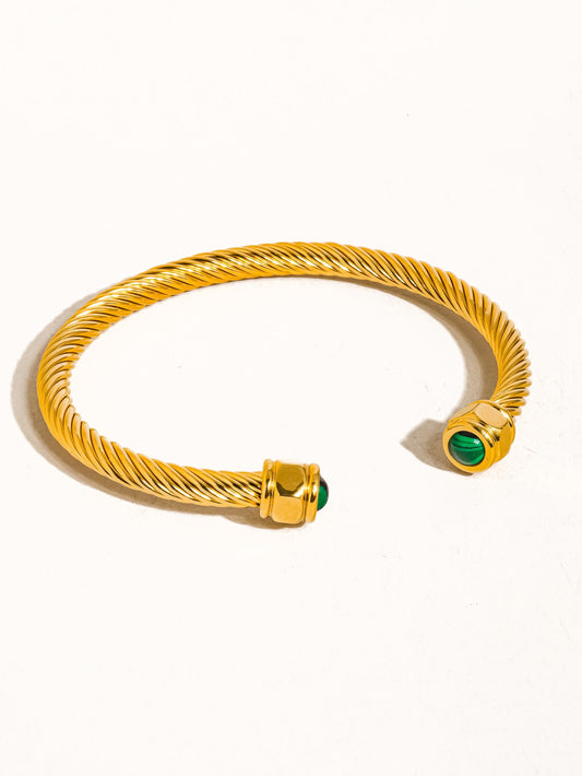 Vail Stone Braided Bangle