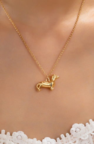 Dachshund Dog Pendant Necklace