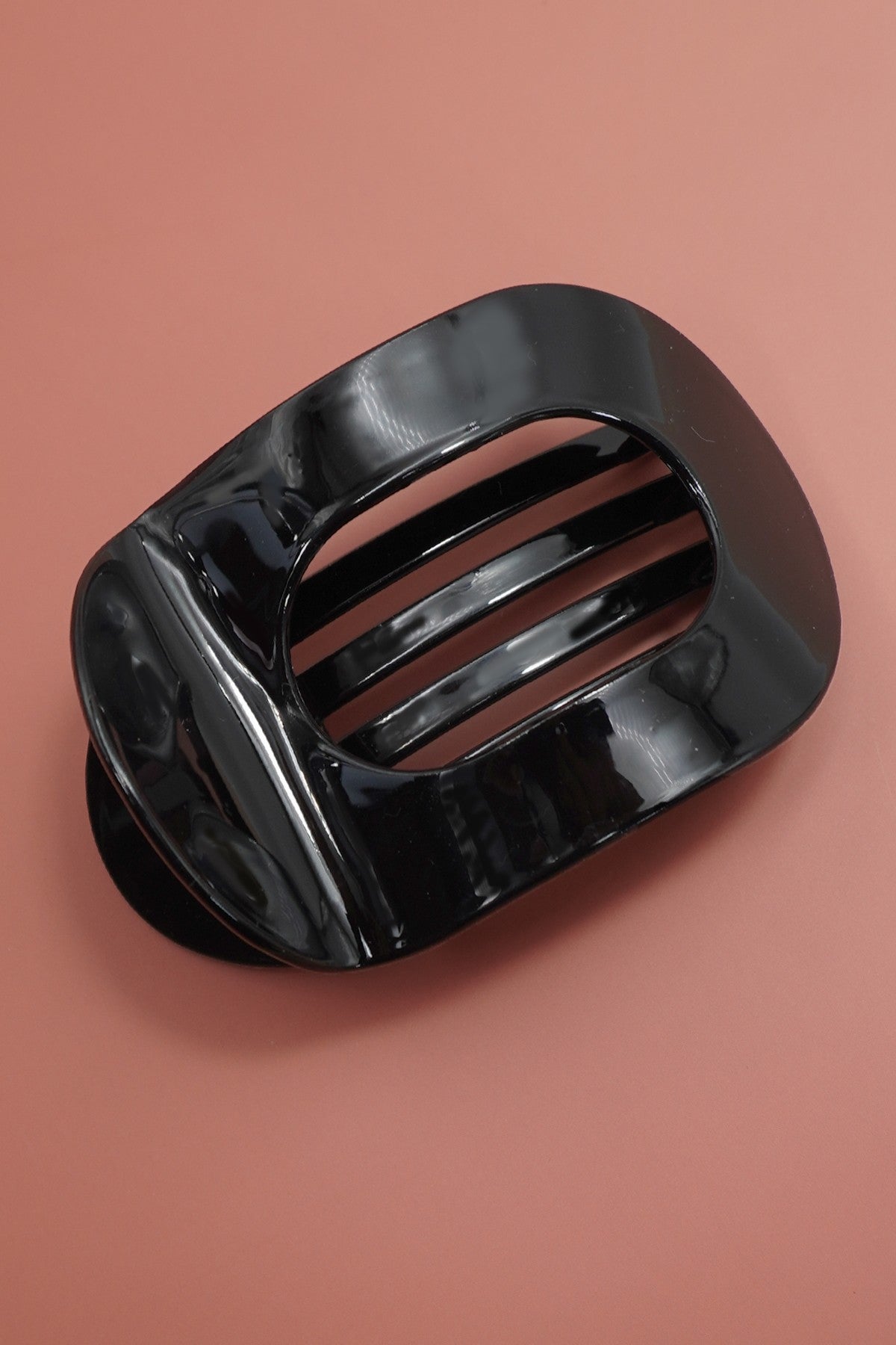 Jumbo Lay Flat Oval Hair Claw Clips