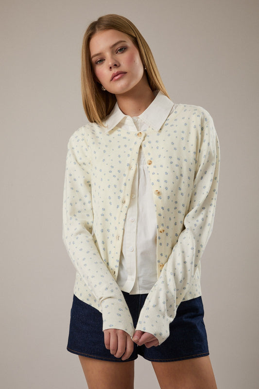 Eloise Floral Sweater Cardigan