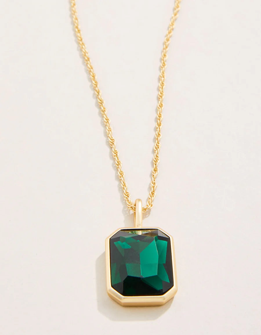 Grand Chateau Necklace 18" Dark Green