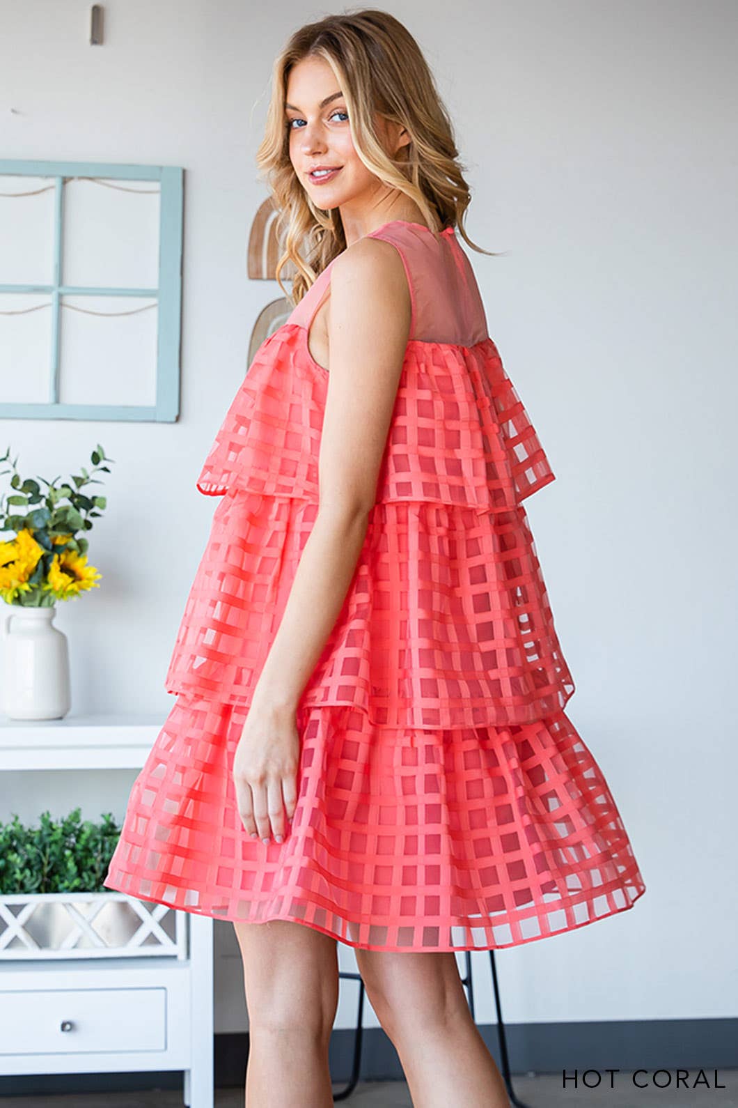 Organza Tiered Dress