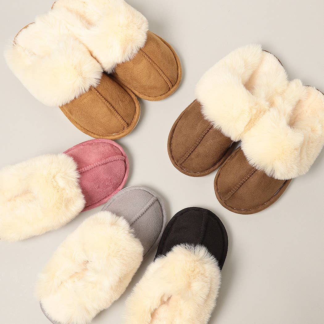 Faux Fur Lined Slippers