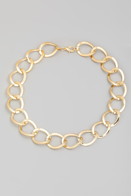 Large Hoop Chain Necklace