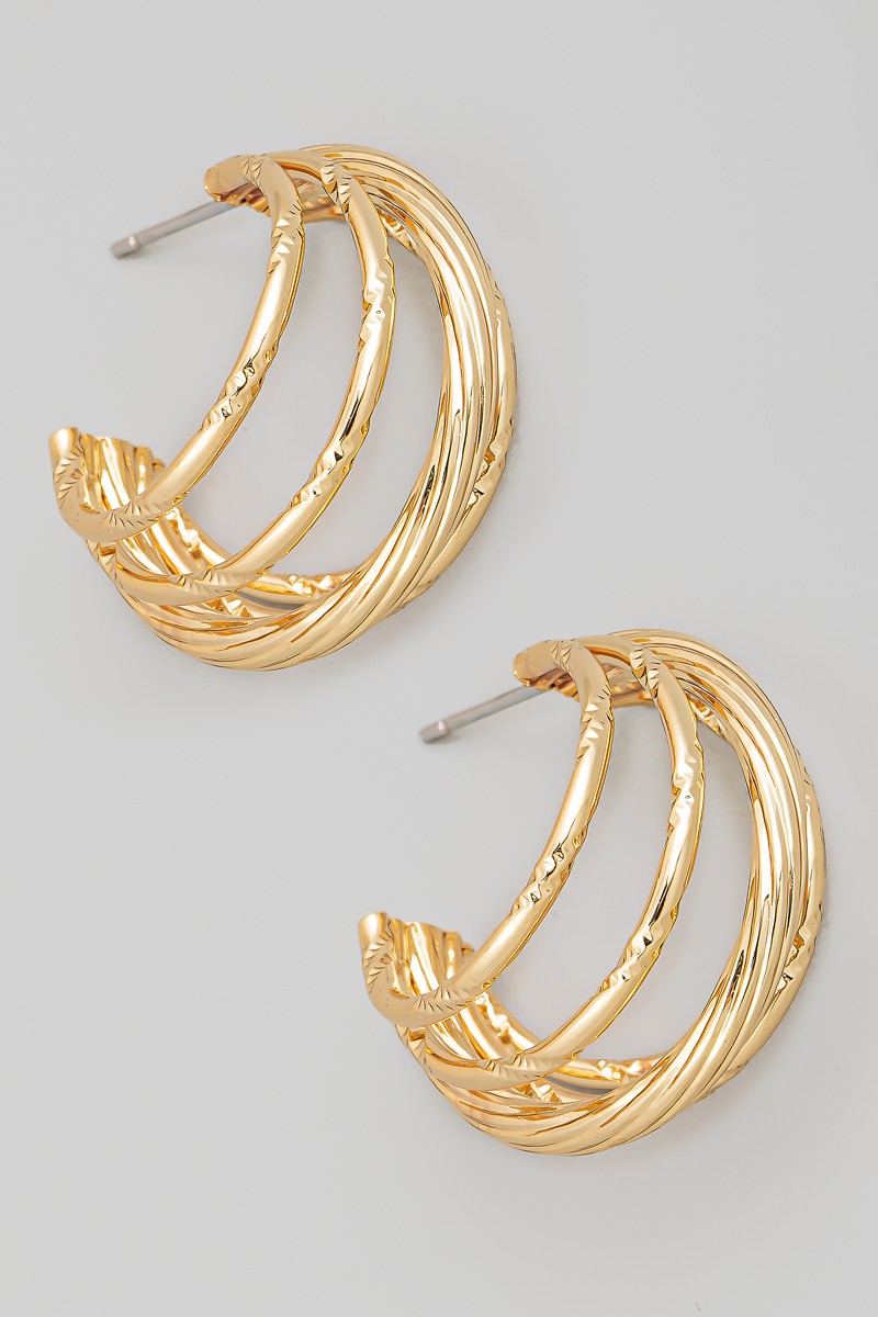 Multi Layered Hoop Earrings