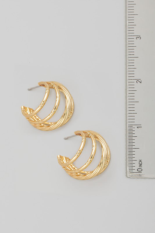 Multi Layered Hoop Earrings