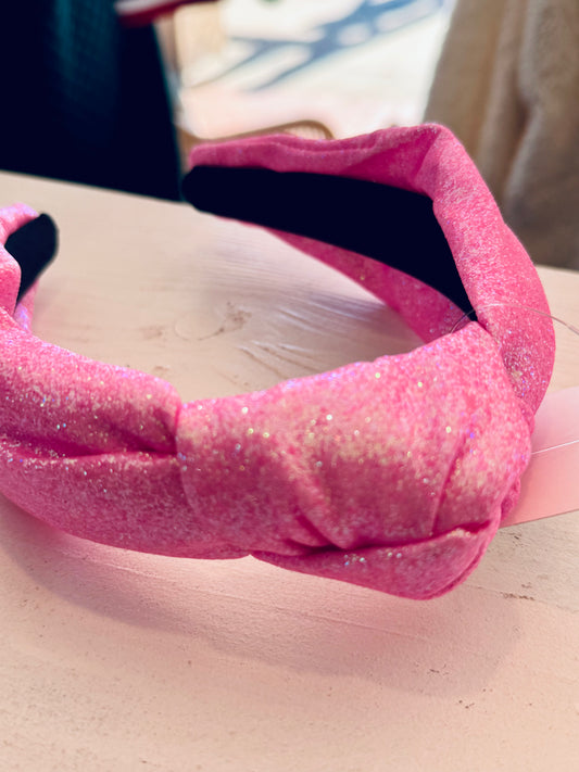 Pink Glitter Headband