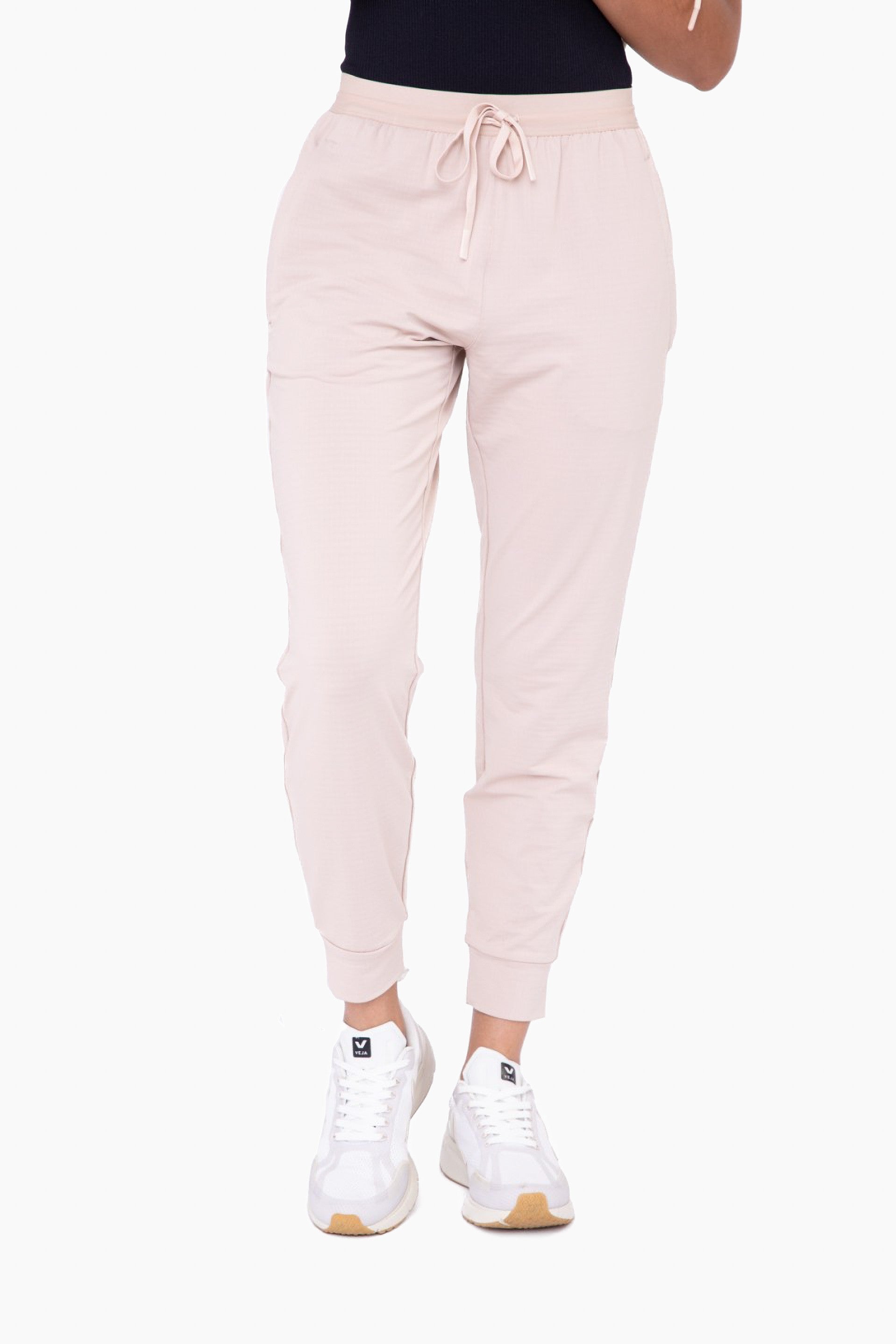 Pink women's active joggers