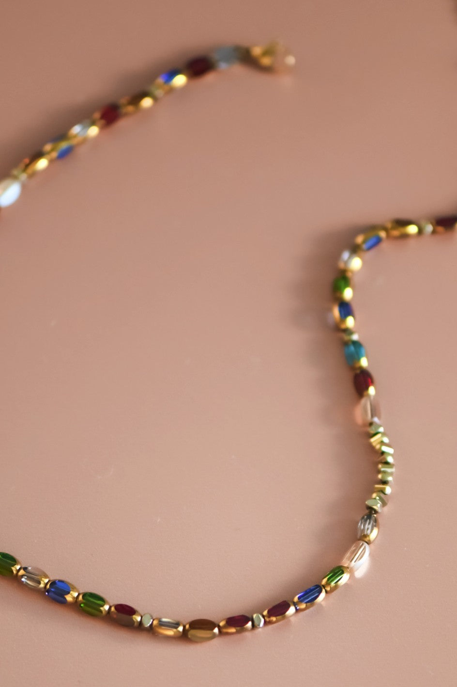 18k Beaded Sparkle Necklace