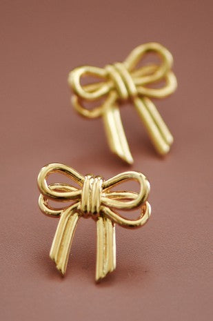 18K Bow Studs