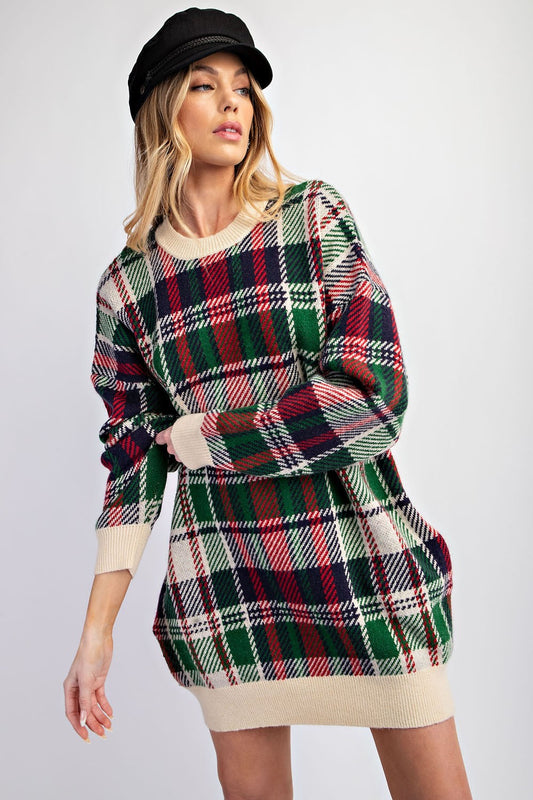 Check Tunic Dress