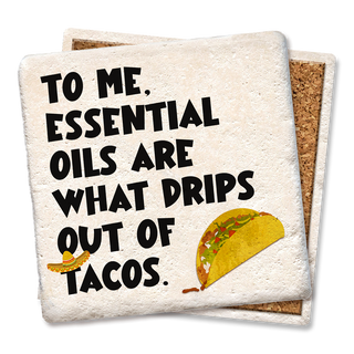 Essential oils taco coaster