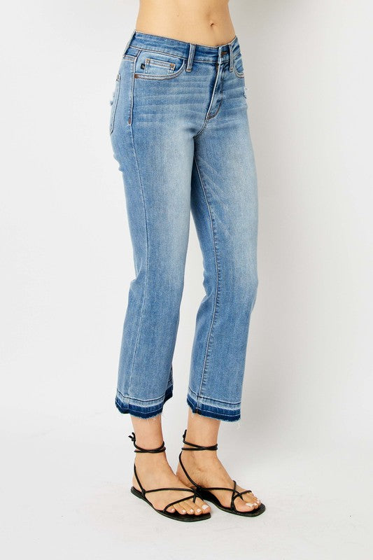 Judy Blue MR Release Hem Cropped Bootcut