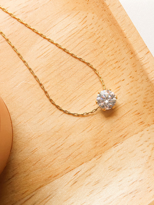 Ciara Petite Round Cz Necklace