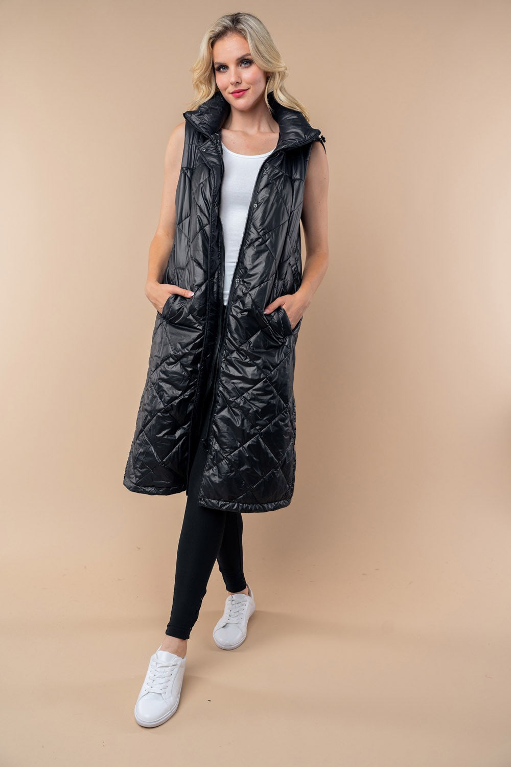 Hooded Long Vest