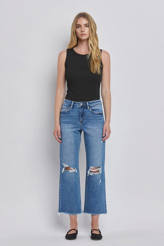 Lovervet HR Crop Wide Jeans