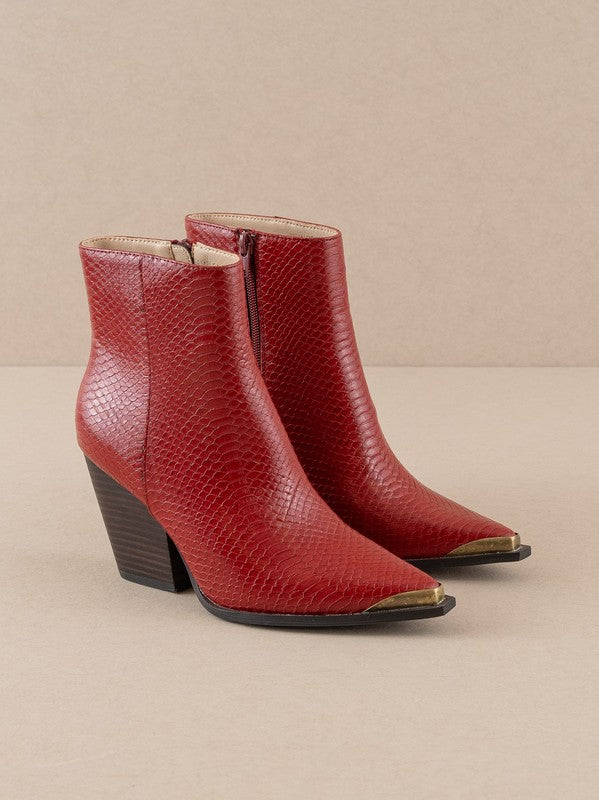 The Frankie Cap Toe Bootie