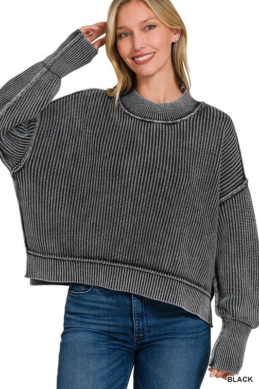 Black Bella Washed Sweater