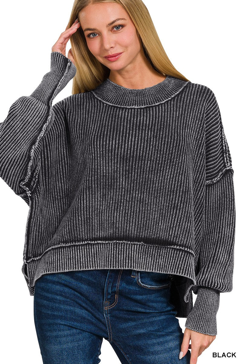 Black Bella Washed Sweater