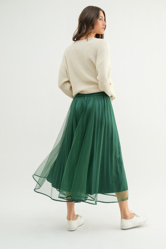 Tulle Midi Skirt