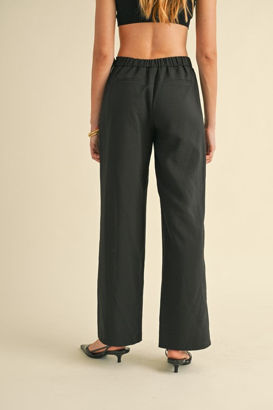 Wide Leg Dress Pant w/ Bow