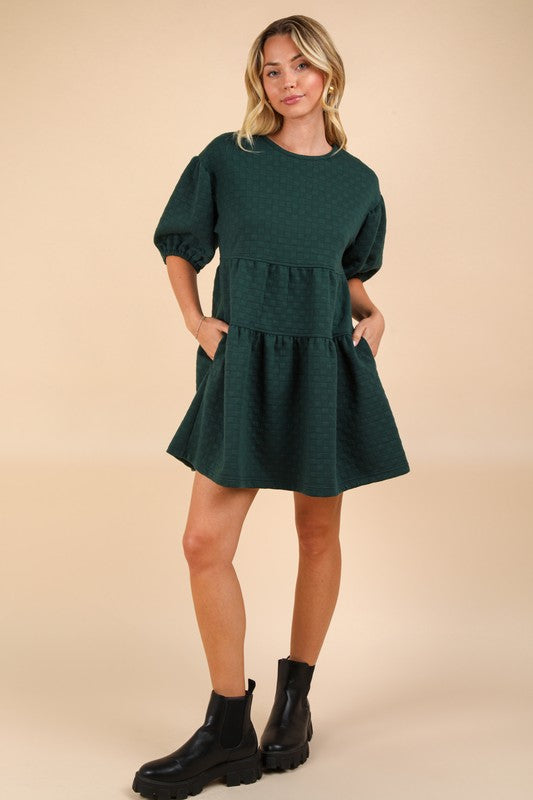 Puff Sleeve Babydoll Dress