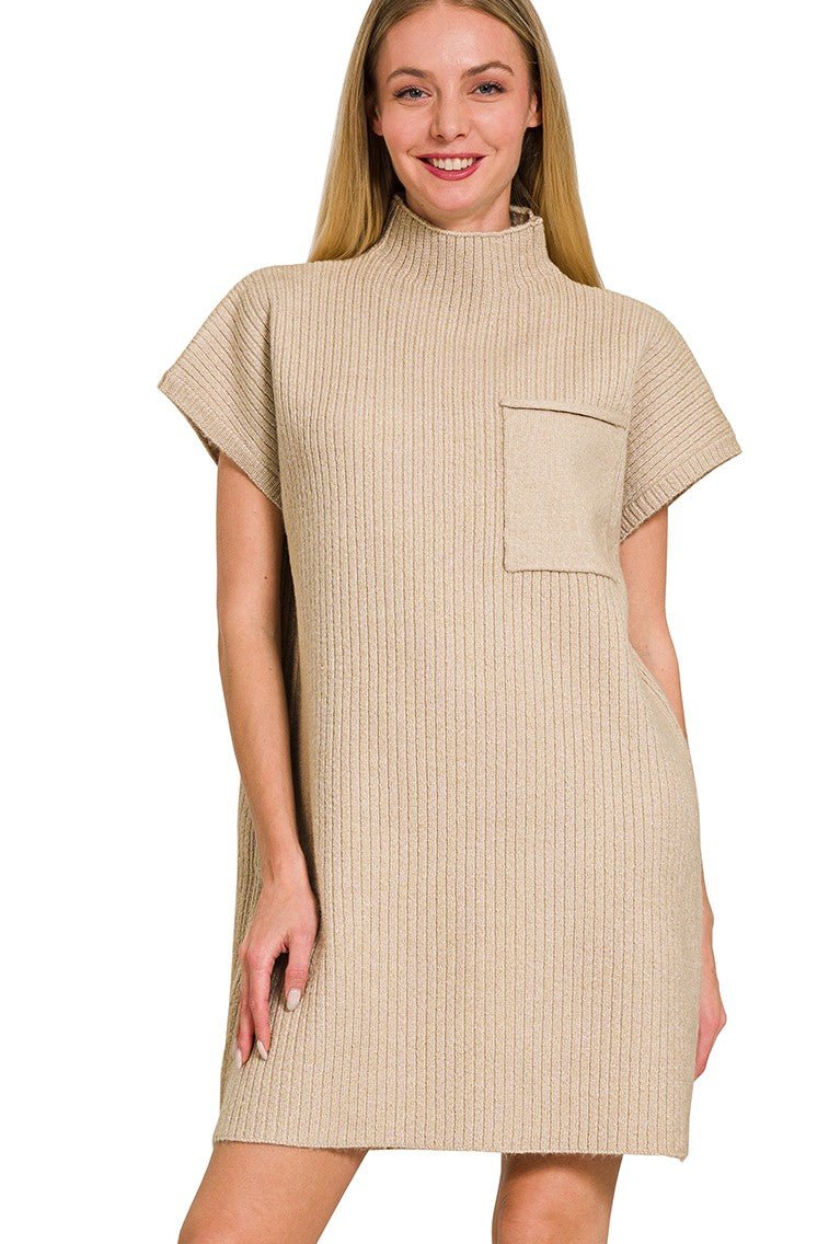 Mock Sweater Dress