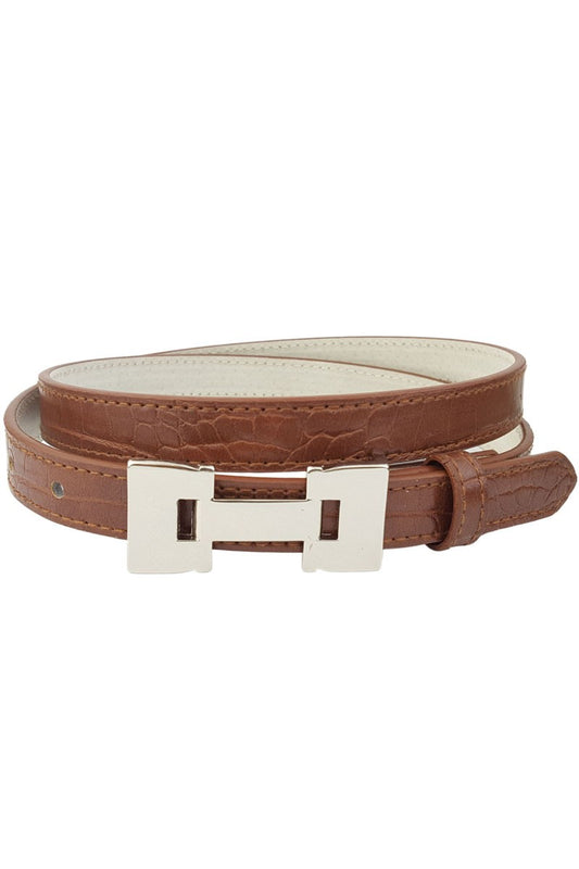 Skinny Alligator Belt