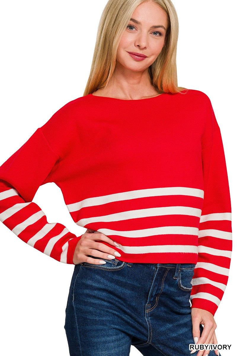 Viscose Cropped Sweater