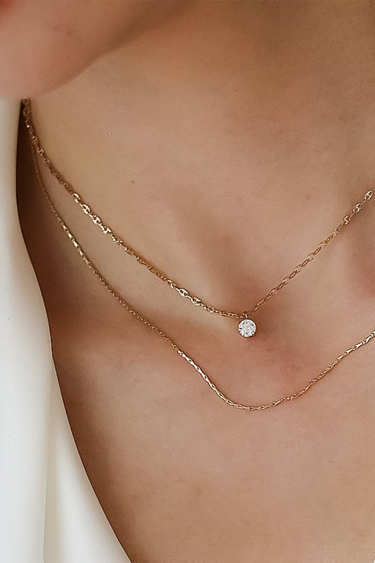 18K Dainty Layered Necklace