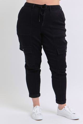 Judy Blue HW Cargo Cuffed Jogger