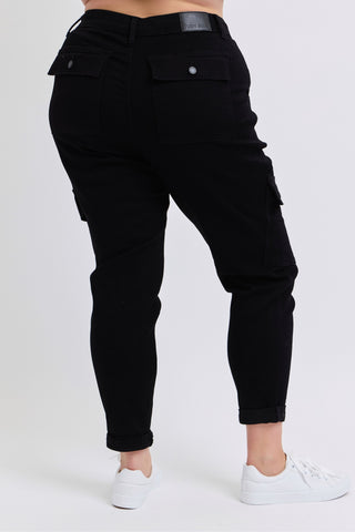 Judy Blue HW Cargo Cuffed Jogger