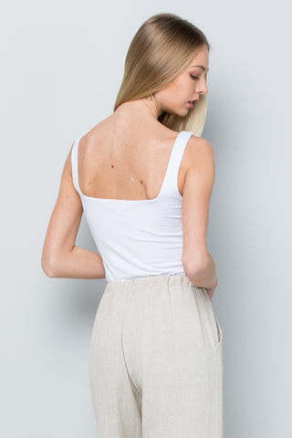 Jasmine Double Layered Square Neck Tank