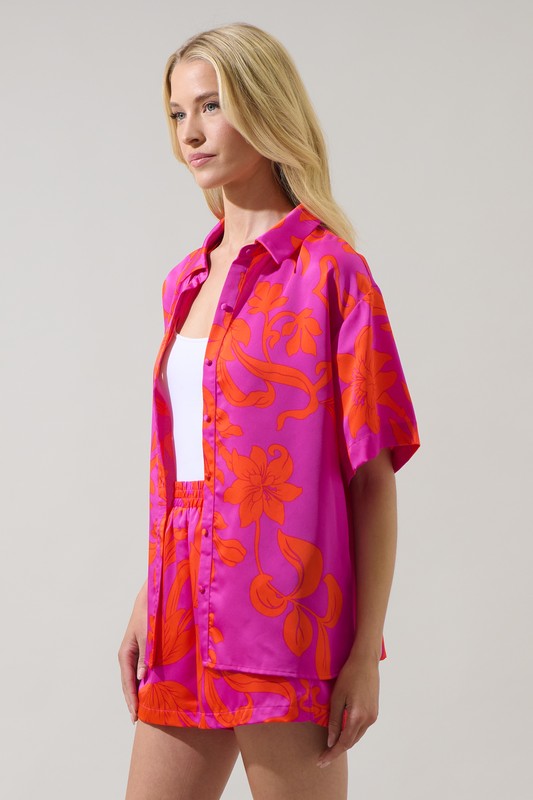 Vallie Floral Button Down Shirt
