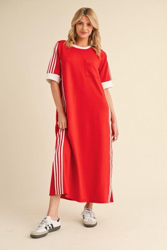 Samantha Sporty Chic Casual Maxi Dress