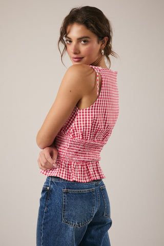 Strawberry Fields Smocked Top