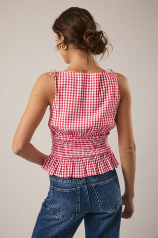Strawberry Fields Smocked Top