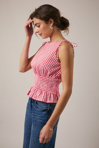 Strawberry Fields Smocked Top
