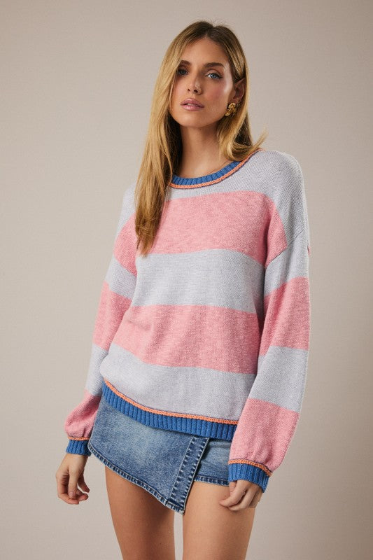 Coastal Horizon Knit Sweater