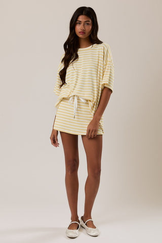 Butter Yellow Lennon Striped Top