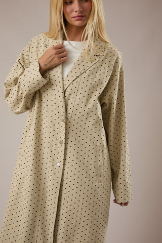 City Girl Polka Dot Trench